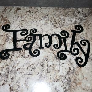 Metal Family Wall Sign
